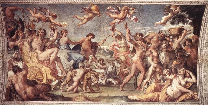 CARRACCI, Annibale Triumph of Bacchus and Ariadne sdg Germany oil painting art